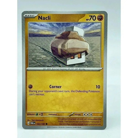 Nacli‎ Paradox Rift 102/182 Non Holo Common Pokemon TCG NM Unplayed - Picture 1 of 6